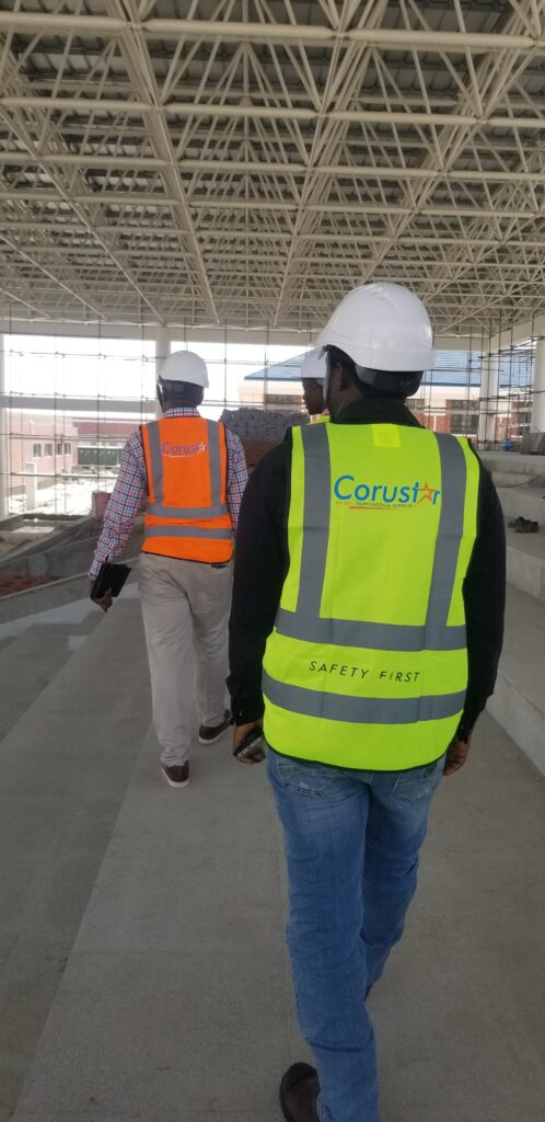 Team Corustar site inspection